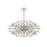 Elegant Lighting Vera 38Lt 48" Crystal Starburst Oval Pendant, Chrome