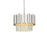 Elegant Lighting Willow 4 Light 16" Chandelier, Chrome/Clear