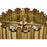 Elegant Lighting Willow 4 Light 16" Chandelier, Satin Gold/Clear