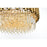 Elegant Lighting Willow 8Lt 1 Tier 24" Chandelier, Satin Gold/Clear
