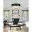 Elegant Lighting Willow 10 Light 32" Chandelier, Black/Clear