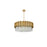 Elegant Lighting Willow 10 Light 32" Chandelier, Satin Gold/Clear
