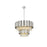 Elegant Lighting Willow 8 Light 2 Tier 24" Chandelier, Chrome/Clear - 3400G24C