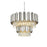 Elegant Lighting Willow 8 Light 2 Tier 24" Chandelier, Chrome/Clear