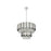 Elegant Lighting Willow 8 Light 2 Tier 24" Chandelier, Chrome/Clear
