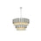 Elegant Lighting Willow 12 Light 32" Chandelier, Chrome/Clear - 3400G32C