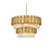 Elegant Lighting Willow 12 Light 32" Chandelier, Satin Gold/Clear