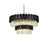 Elegant Lighting Willow 16 Light 40" Chandelier, Black/Clear