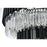 Elegant Lighting Willow 16 Light 40" Chandelier, Black/Clear