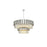 Elegant Lighting Willow 16 Light 40" Chandelier, Chrome/Clear