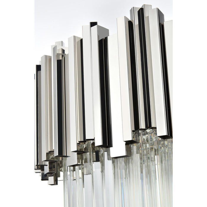 Elegant Lighting Willow 16 Light 40" Chandelier, Chrome/Clear