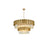 Elegant Lighting Willow 16 Light 40" Chandelier, Satin Gold/Clear - 3400G40SG