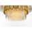 Elegant Lighting Willow 16 Light 40" Chandelier, Satin Gold/Clear