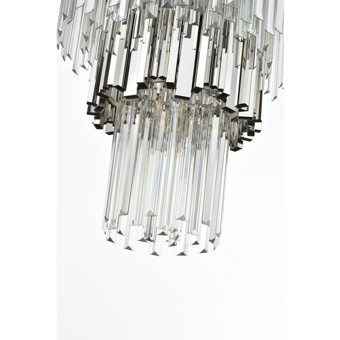 Elegant Lighting Willow 27 Light 40" Chandelier, Chrome/Clear