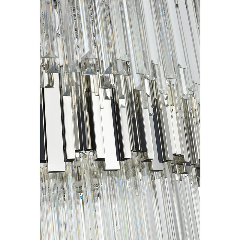 Elegant Lighting Willow 27 Light 40" Chandelier, Chrome/Clear
