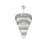 Elegant Lighting Willow 27 Light 40" Chandelier, Chrome/Clear