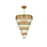 Elegant Lighting Willow 27 Light 40" Chandelier, Satin Gold/Clear - 3400GR40SG