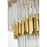 Elegant Lighting Willow 27 Light 40" Chandelier, Satin Gold/Clear