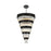 Elegant Lighting Willow 39 Light 48" Chandelier, Black/Clear