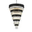 Elegant Lighting Willow 39 Light 48" Chandelier, Black/Clear