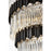 Elegant Lighting Willow 39 Light 48" Chandelier, Black/Clear