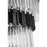 Elegant Lighting Willow 39 Light 48" Chandelier, Black/Clear