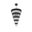 Elegant Lighting Willow 39 Light 48" Chandelier, Black/Clear