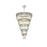 Elegant Lighting Willow 39 Light 48" Chandelier, Chrome/Clear - 3400GR48C