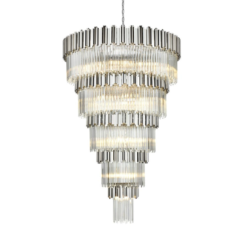 Elegant Lighting Willow 39 Light 48" Chandelier, Chrome/Clear