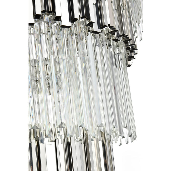 Elegant Lighting Willow 39 Light 48" Chandelier, Chrome/Clear