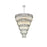 Elegant Lighting Willow 43 Light 59" Chandelier, Chrome/Clear
