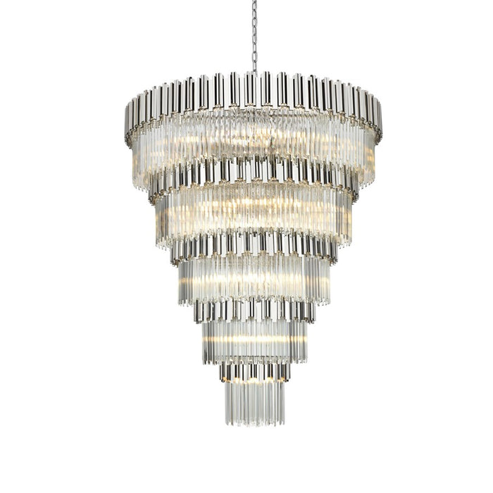 Elegant Lighting Willow 43 Light 59" Chandelier, Chrome/Clear