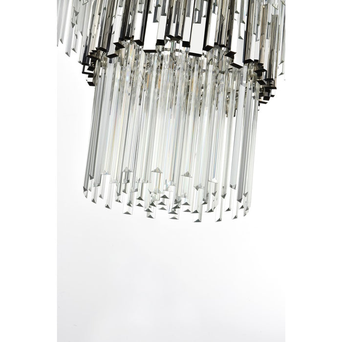 Elegant Lighting Willow 43 Light 59" Chandelier, Chrome/Clear