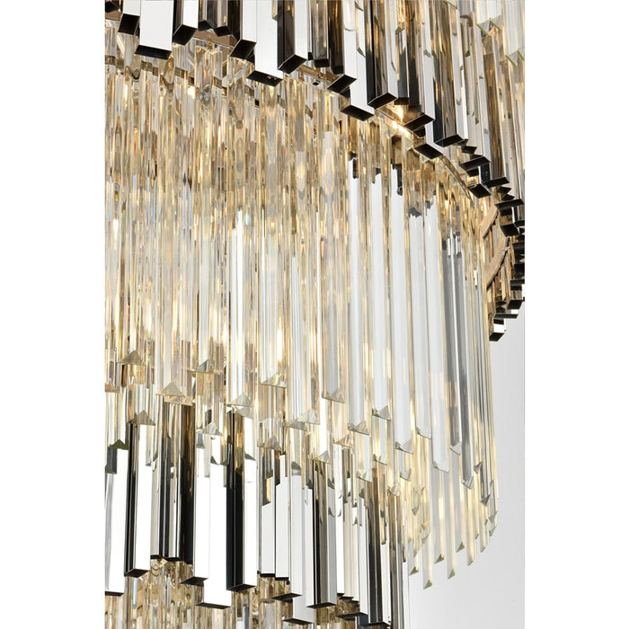 Elegant Lighting Willow 43 Light 59" Chandelier, Chrome/Clear