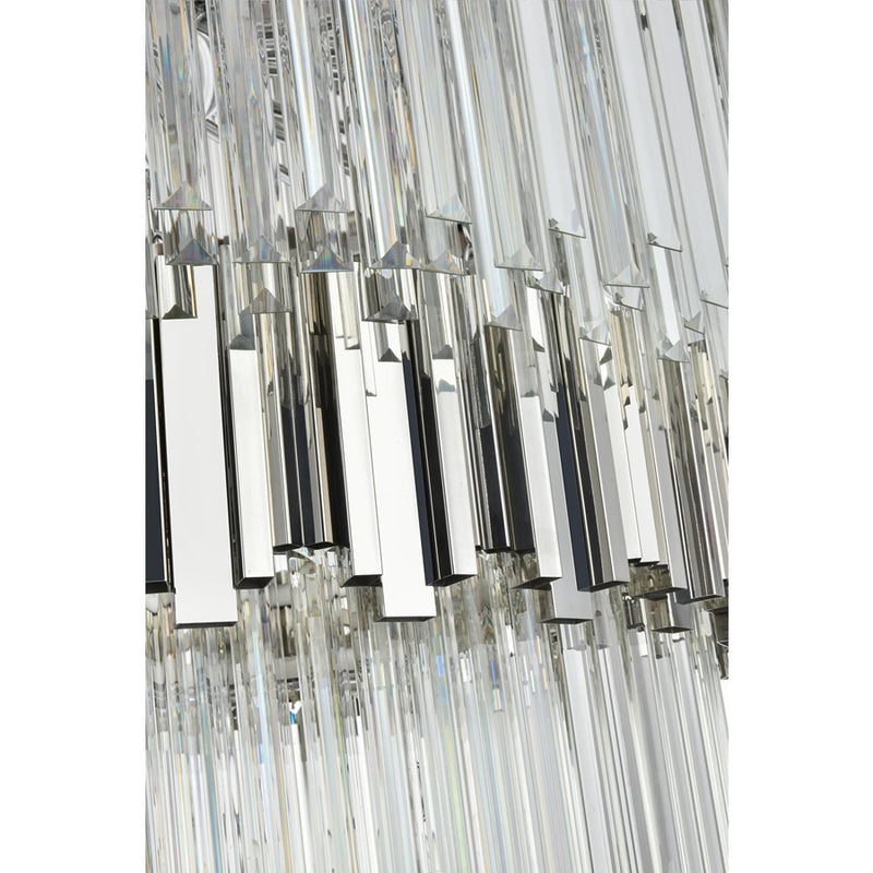 Elegant Lighting Willow 43 Light 59" Chandelier, Chrome/Clear