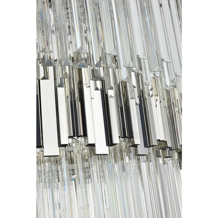 Elegant Lighting Willow 43 Light 59" Chandelier, Chrome/Clear