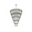 Elegant Lighting Willow 43 Light 59" Chandelier, Chrome/Clear