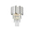 Elegant Lighting Willow 3 Light 12" Wall Sconce, Chrome/Clear
