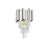 Elegant Lighting Willow 3 Light 12" Wall Sconce, Chrome/Clear