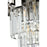 Elegant Lighting Willow 3 Light 12" Wall Sconce, Chrome/Clear