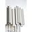 Elegant Lighting Willow 3 Light 12" Wall Sconce, Chrome/Clear