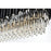 Elegant Lighting Willow 9 Light 36" Chandelier, Black/Clear