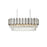 Elegant Lighting Willow 9 Light 36" Chandelier, Chrome/Clear