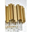 Elegant Lighting Willow 9 Light 36" Chandelier, Satin Gold/Clear