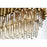 Elegant Lighting Willow 12 Light 47" Chandelier, Satin Gold/Clear