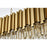 Elegant Lighting Willow 12 Light 47" Chandelier, Satin Gold/Clear