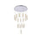 Elegant Lighting Polaris 20 Light 38" Chandelier, Chrome