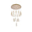 Elegant Lighting Polaris 20 Light 38" Chandelier, Gold