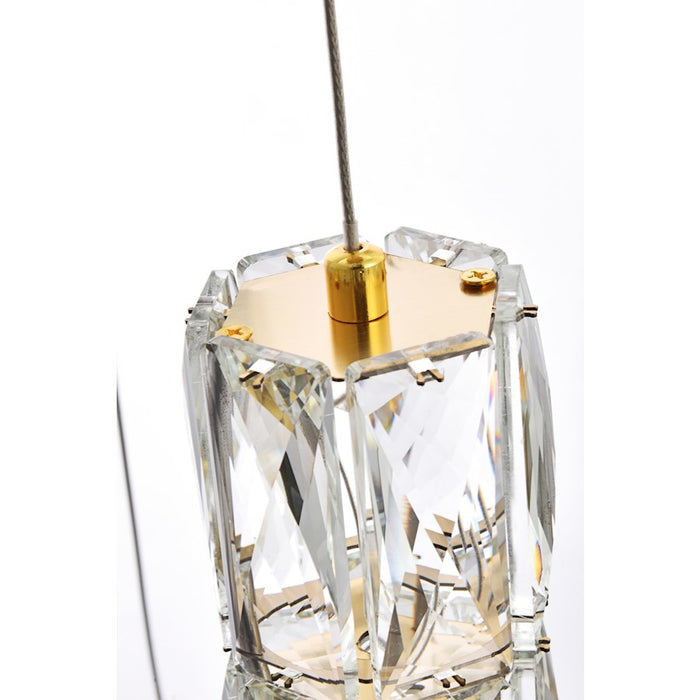 Elegant Lighting Polaris 20 Light 38" Chandelier, Gold