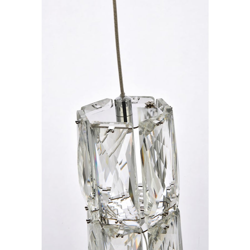 Elegant Lighting Polaris 25 Light 42" Chandelier, Chrome